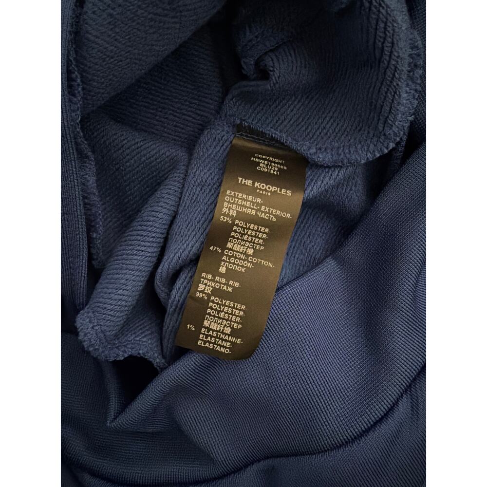 New the Kooples sport zip up blue track jacket sz M - Picture 7 of 7